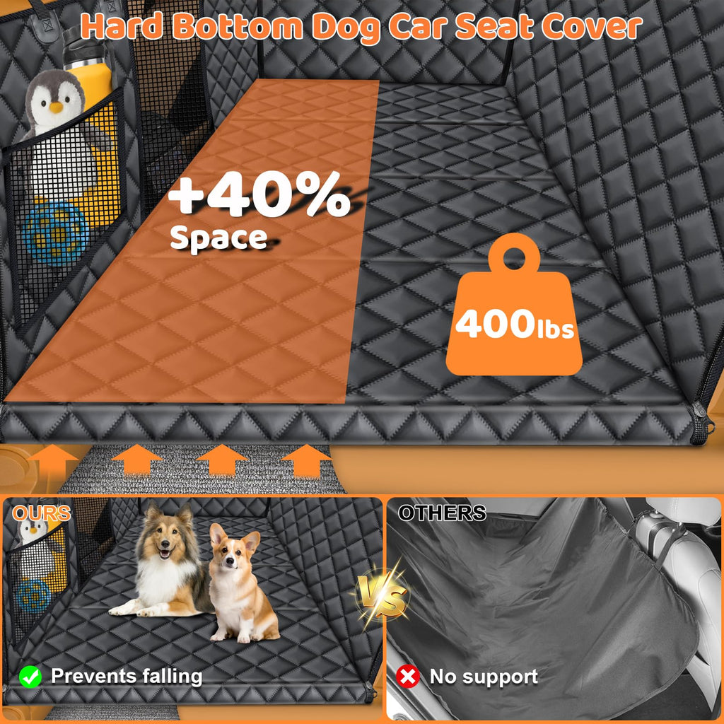 URPOWER XL Backseat Extender for Dogs — Hard Bottom Seat Cover for Full-Size Trucks