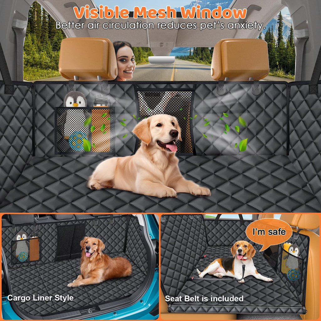 URPOWER XL Backseat Extender for Dogs — Hard Bottom Seat Cover for Full-Size Trucks
