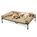 Veehoo Cooling Elevated Dog Bed with Waterproof Bolster Cushion — 59x37.5 in