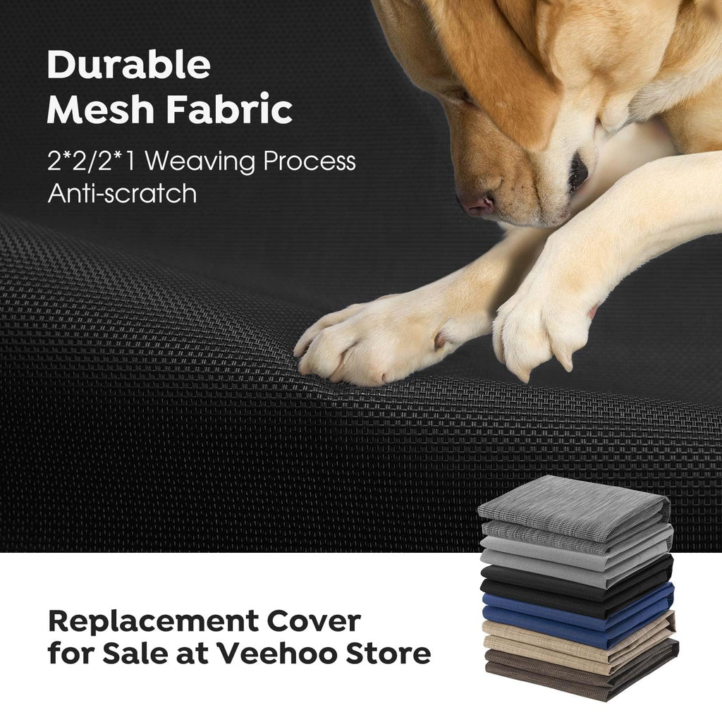 Veehoo Outdoor Elevated Dog Bed XL 45x33 – Breathable Mesh, Raised Cooling Cot with Non-Slip Feet
