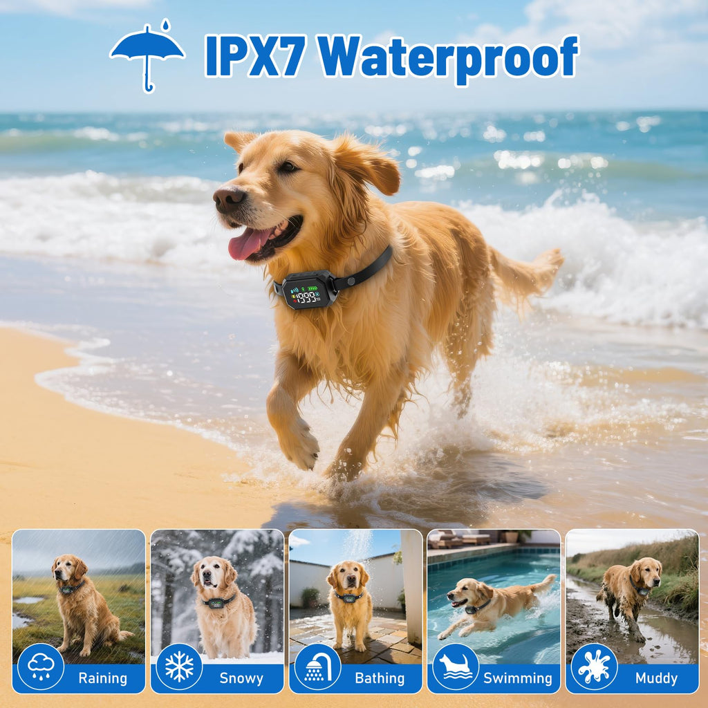 VERSMELO GPS Wireless Dog Fence — Large Yard Perimeter Collar Fence System (33–1999 yd), IPX7