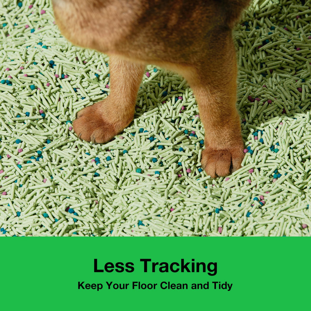 VETRESKA Tofu Cat Litter – Natural Clumping, Flushable, Green Tea Odor Control (5.5lb×4 bags)