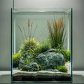 Vimvins 3 Gallon Glass Fish Tank – Small Desktop Aquarium for Betta, Shrimp & Plants