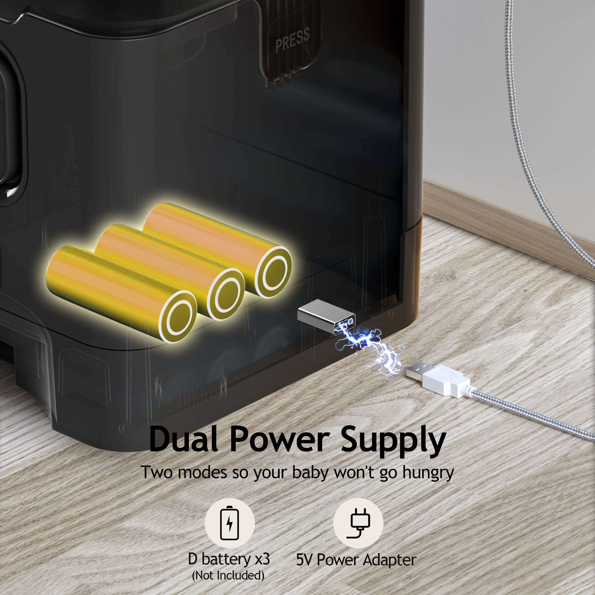 VOLUAS Automatic Cat Feeder – Timed Dispenser, 4 Meals/Day, 4L Capacity, Voice Recorder