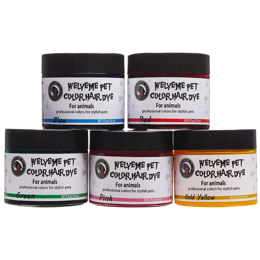 WELYEME Rainbow Pet Hair Dye - Permanent Color for Dogs & Horses