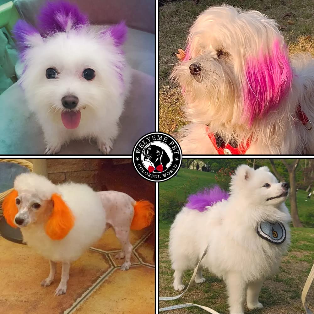 WELYEME Rainbow Pet Hair Dye - Permanent Color for Dogs & Horses