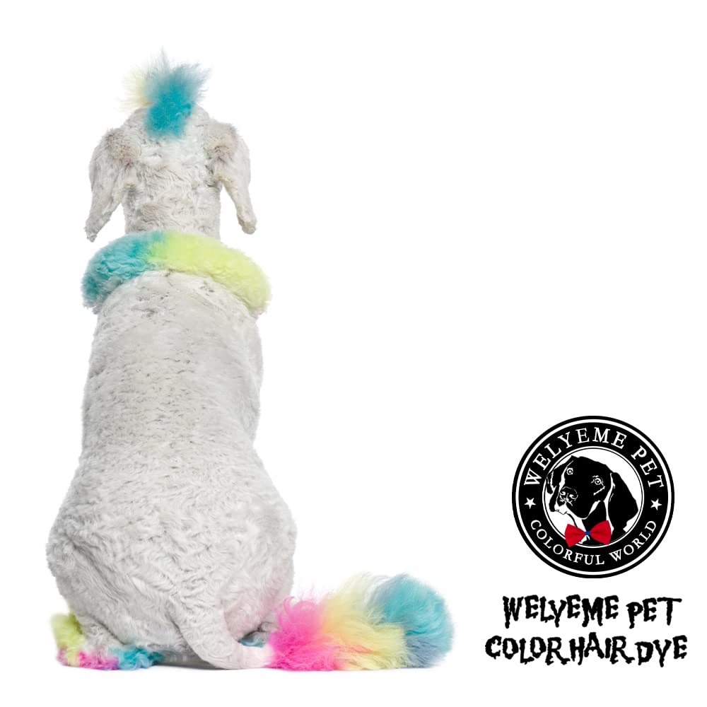 WELYEME Rainbow Pet Hair Dye - Permanent Color for Dogs & Horses