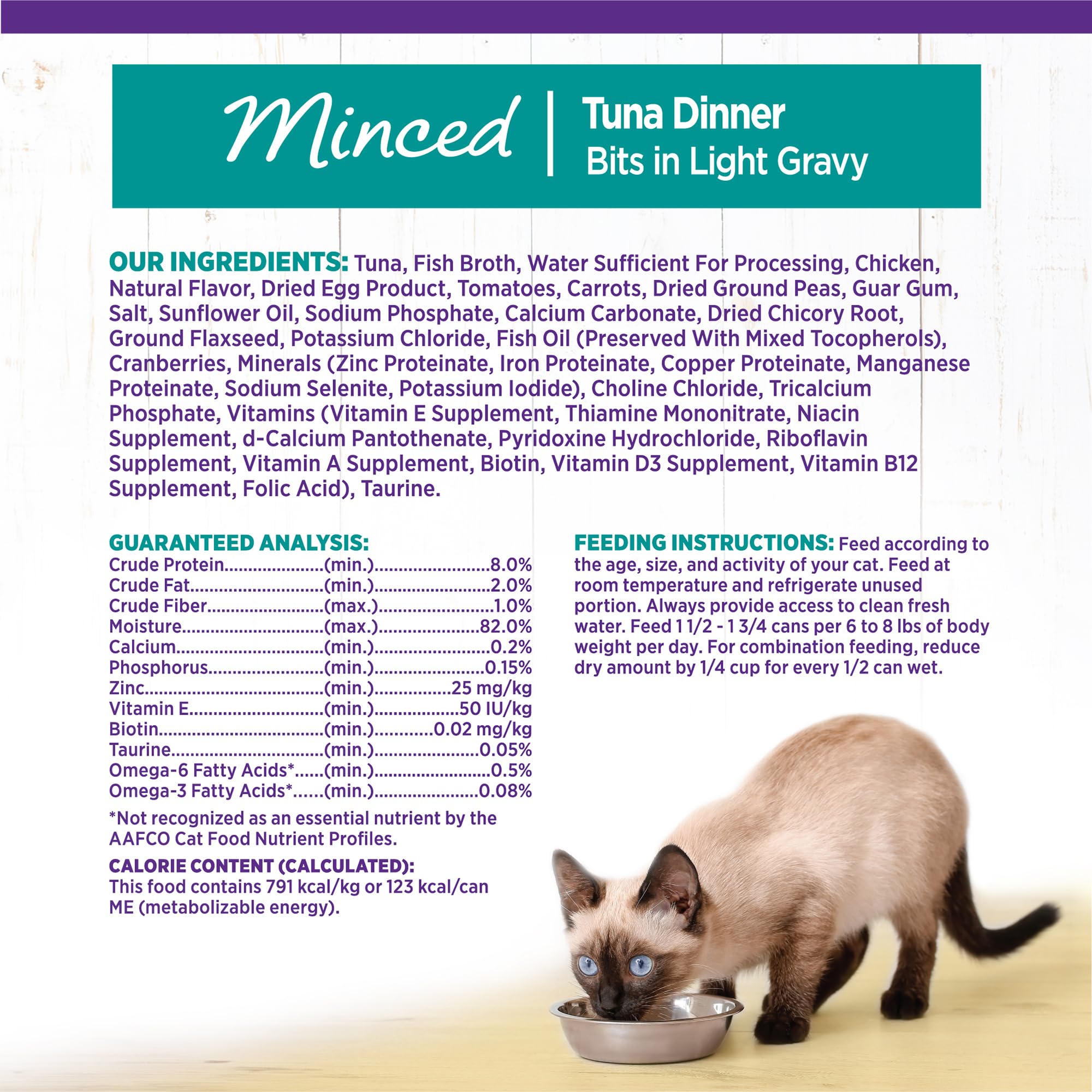 Wellness Complete Health Minced Tuna Entree — Grain-Free Wet Cat Food, 5.5 oz, 24 Pack