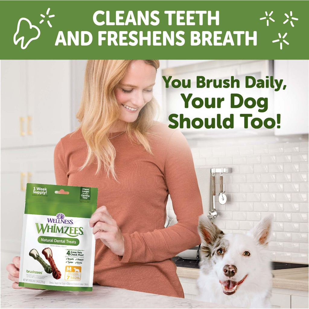 Whimzees Wellness Value Box - Medium Dog Dental Treats (44 Count)