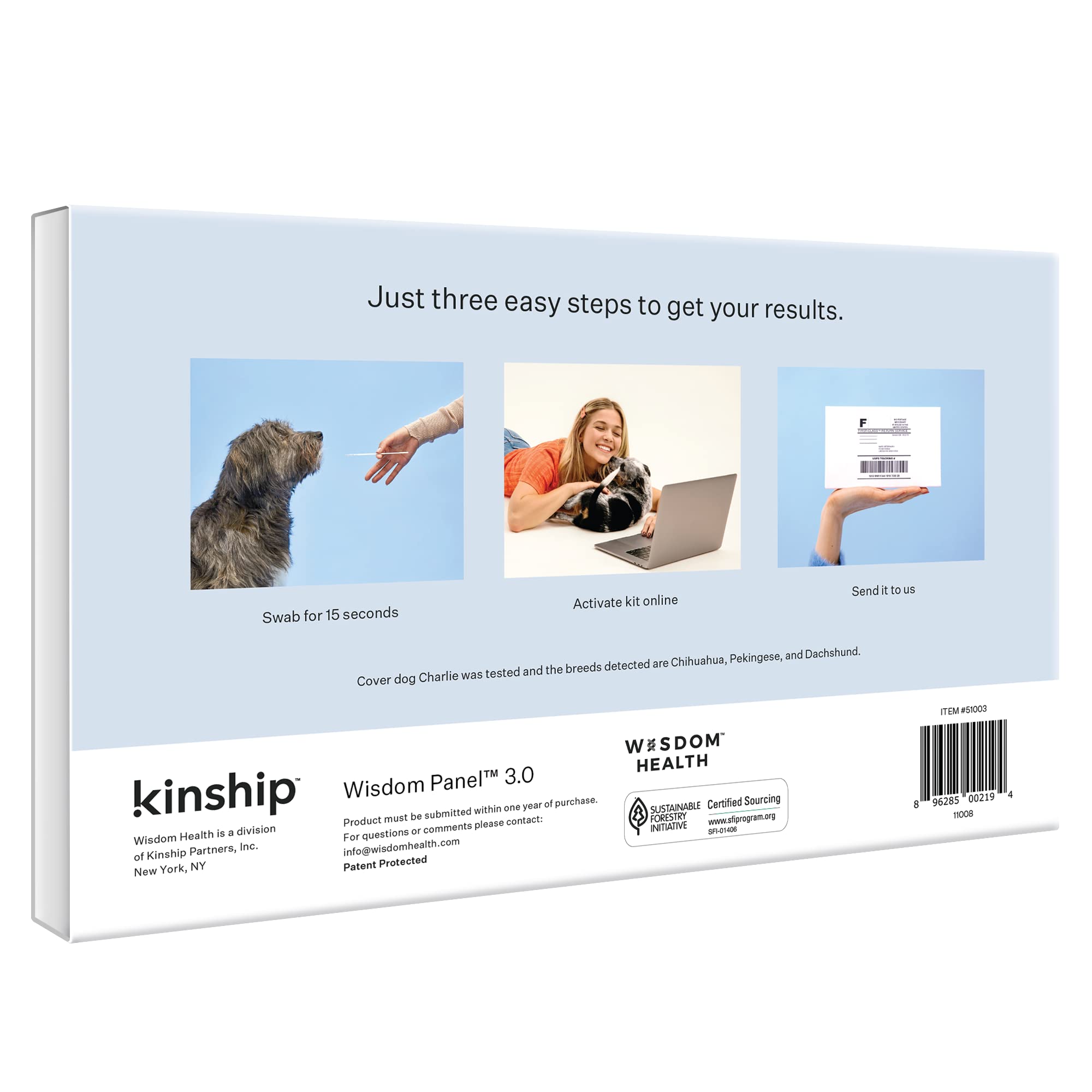 Wisdom Panel Breed Discovery Dog DNA Kit — 365+ Breeds, MDR1 Test, Ancestry & Relatives