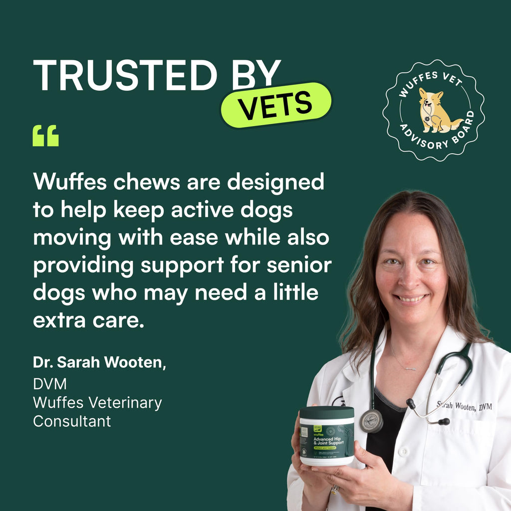 Wuffes Advanced Hip & Joint Chews for Small Dogs – Pork Flavor