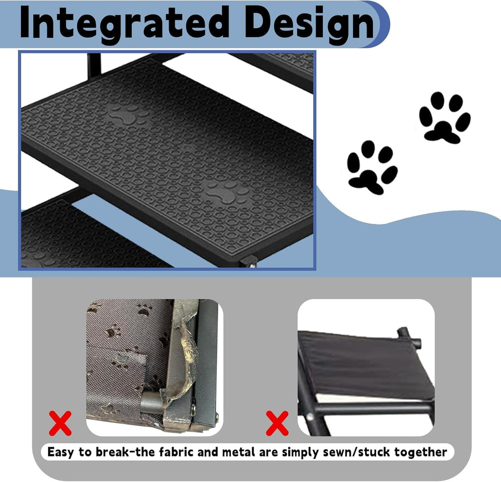 YACONA Dog Stairs for Car — 6-Step Heavy-Duty Car Steps for Large Dogs