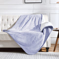 Yaning Waterproof Blanket for Bed, Couch & Sofa — Reversible Sherpa Fleece, Lilac 60x80