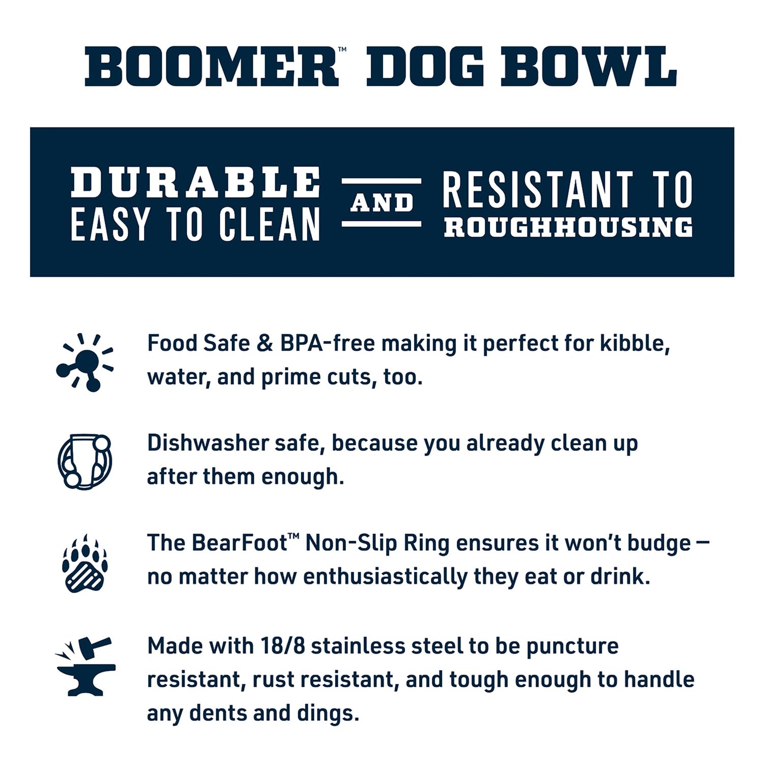 YETI Boomer 4 Dog Bowl – 32 oz Stainless Steel, Non-Slip, Tropical Pink