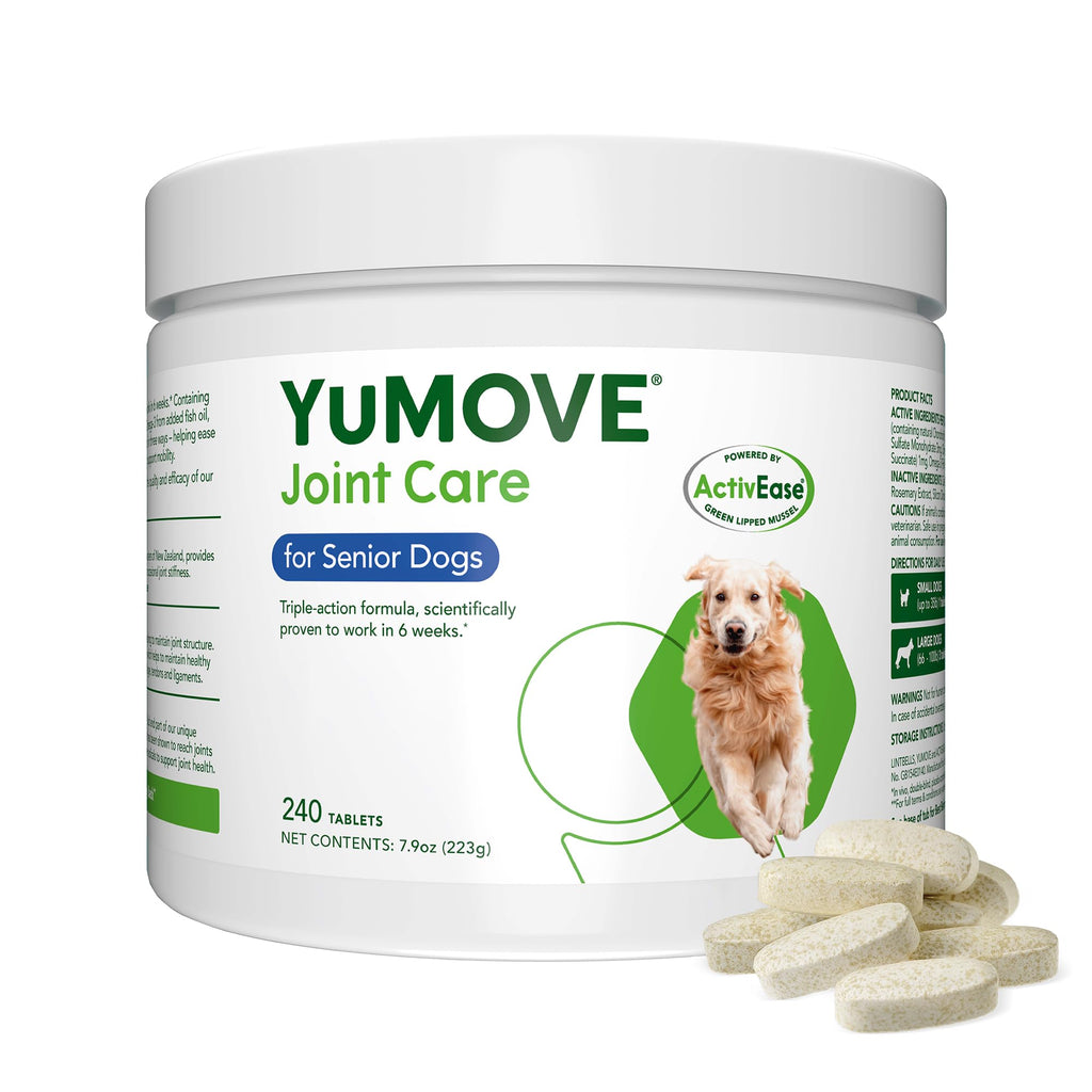 YuMOVE Hip & Joint Supplement for Dogs – Senior Joint Support (240ct Chewable Tablets)