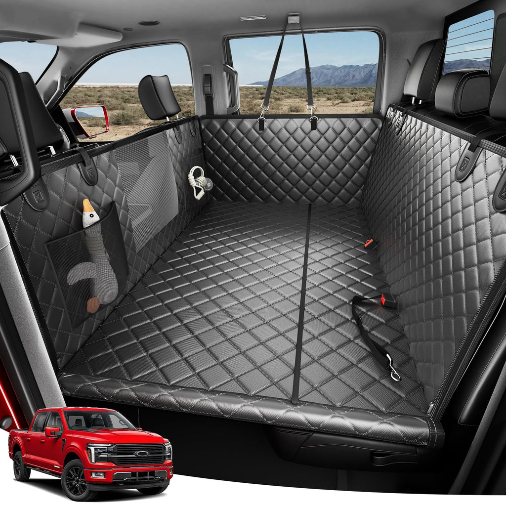 Zanch Heavy-Duty Dog Truck Seat Cover — XL Back Seat Extender, 450 lb Support