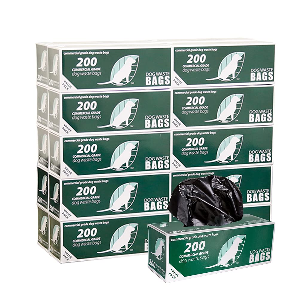 Zero Waste USA 4,000 Commercial-Grade Dog Waste Station Bags — 20 Rolls of 200 (40% Thicker)