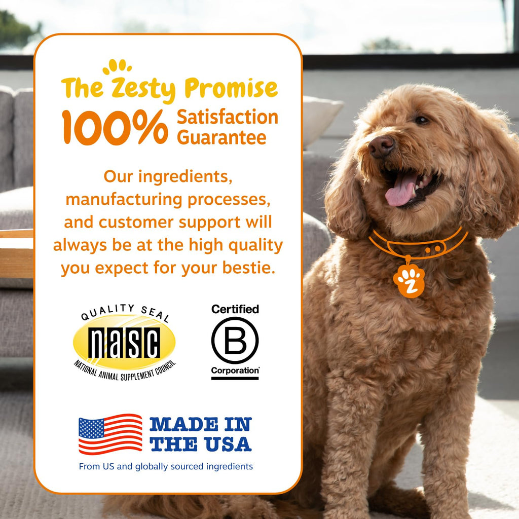 Zesty Paws Probiotics for Dogs with DE111 – Digestive Health, Immune Support, Pumpkin, 250 Ct