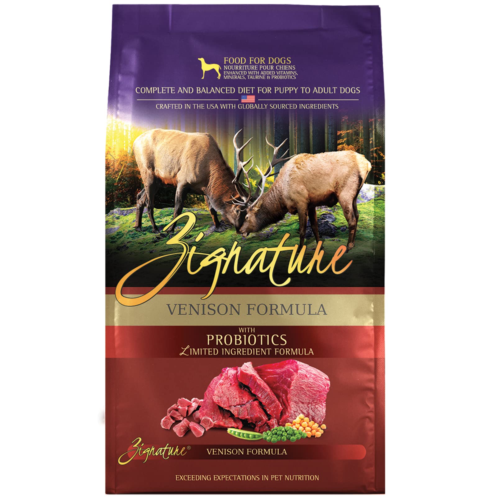 Zignature Venison Limited Ingredient Formula Dry Dog Food – 25lb